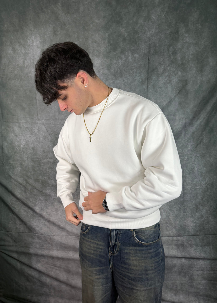 Felpa Boxy Fit Grigio Nike