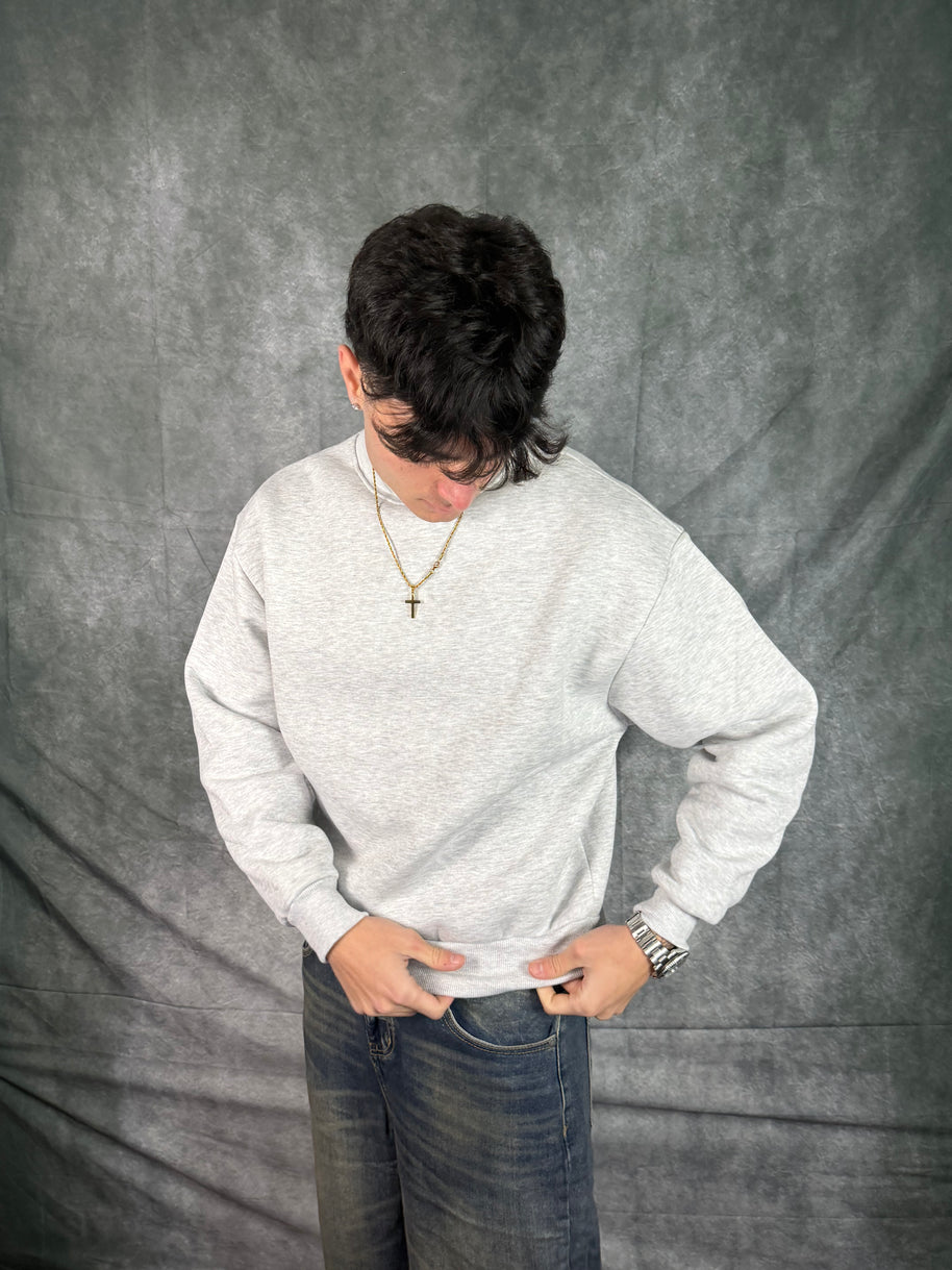 Felpa Boxy Fit Grigio Nike