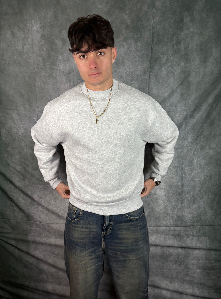 Felpa Boxy Fit Grigio Nike