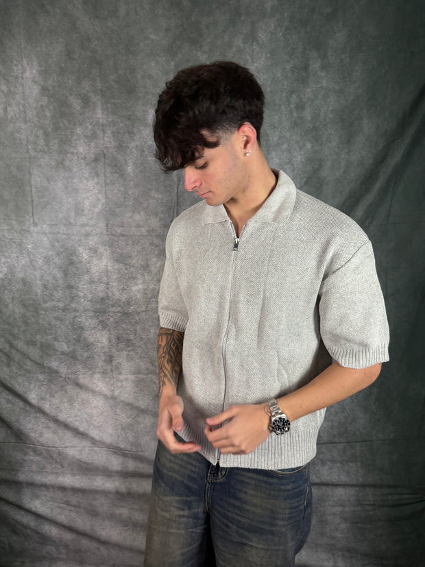 T-shirt Cropped Full Zip