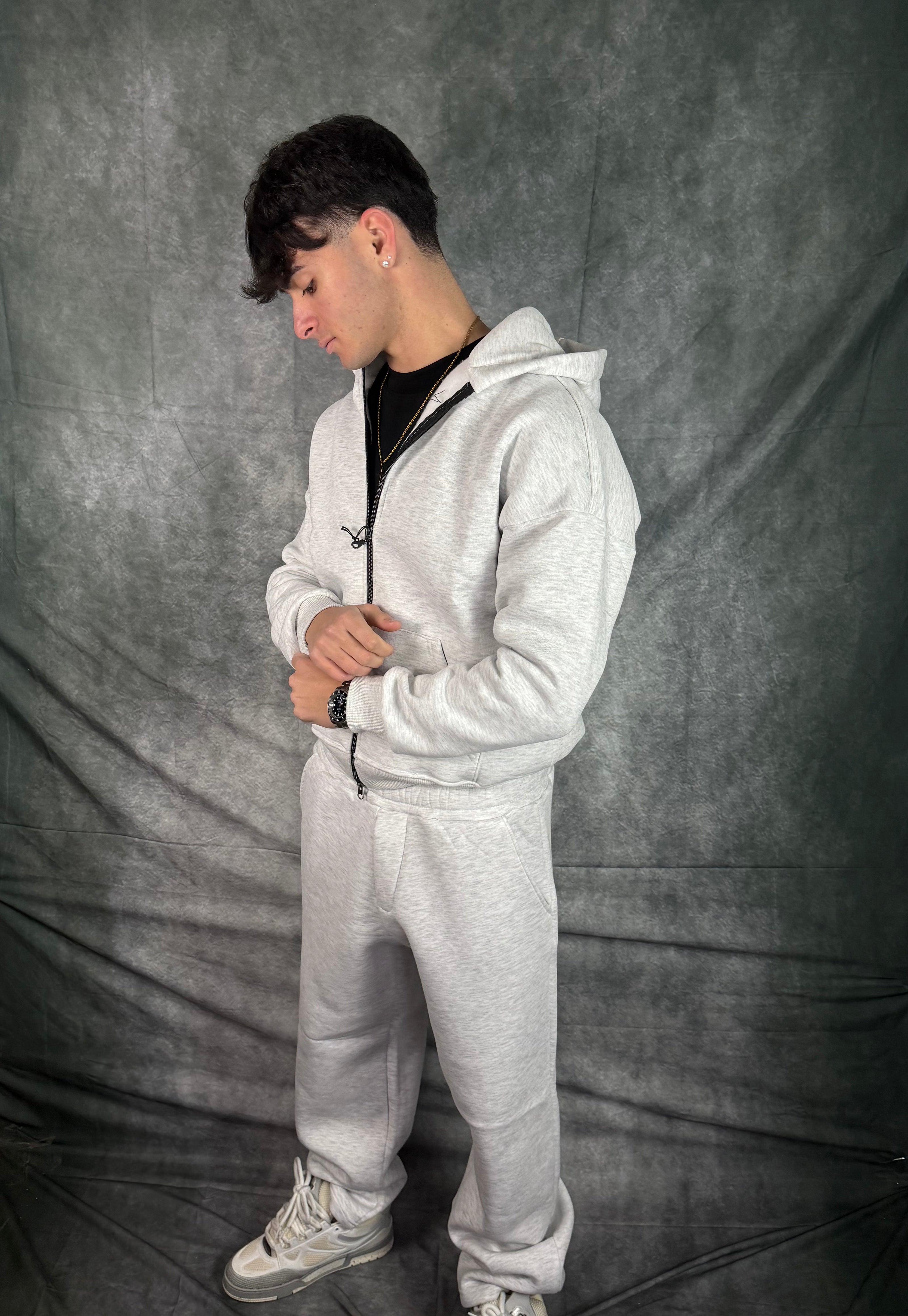 Coordinato Tuta Zip con Cappuccio